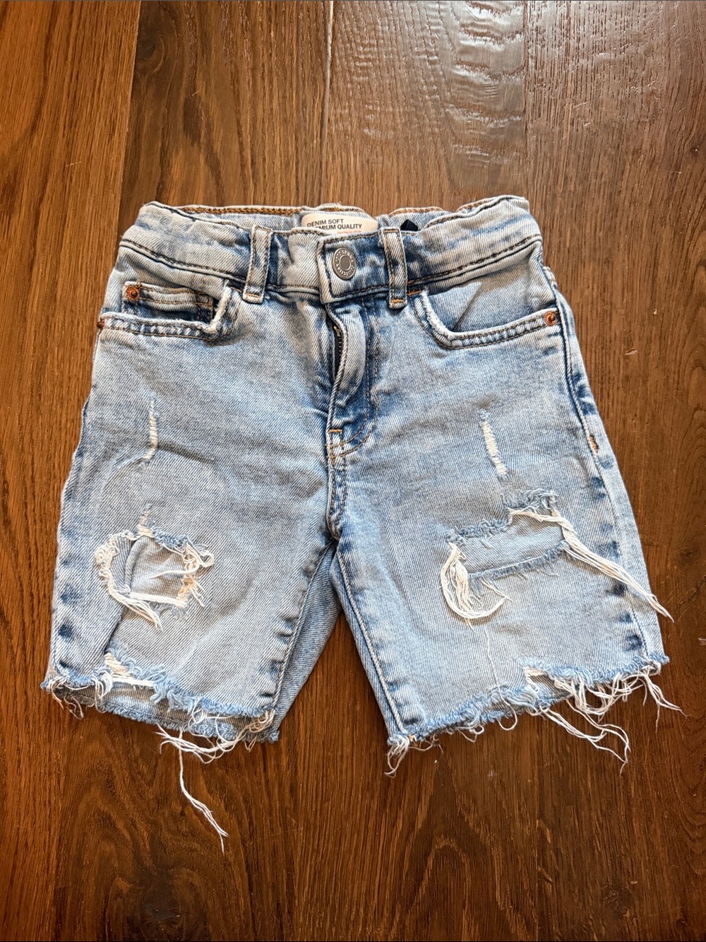 Zara Distressed Jean Shorts